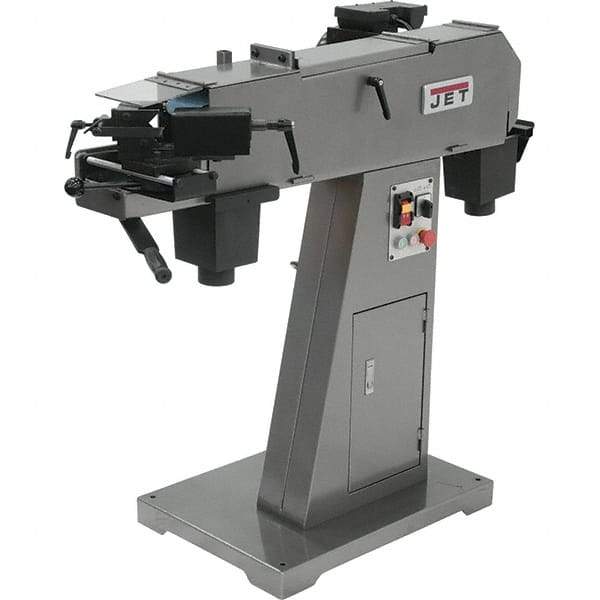 Jet - 2-1/2" Notching Dimension, 3 hp Metal Notcher - 4 x 79" Belt - Makers Industrial Supply