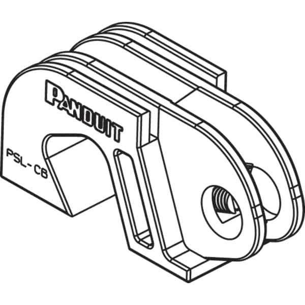 Panduit - Nylon Universal Circuit Breaker Lockout - 11/32 Max Cord Diam, 1 Padlock, 1 Circuit - Makers Industrial Supply