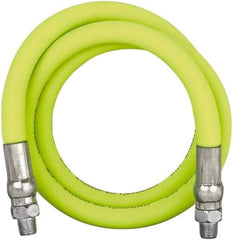 Legacy - 3' Long, 10,000 psi Operating Pressure, Rubber Grease Gun Hose - 3/16 NPT, 10,000 psi Burst Pressure - Makers Industrial Supply