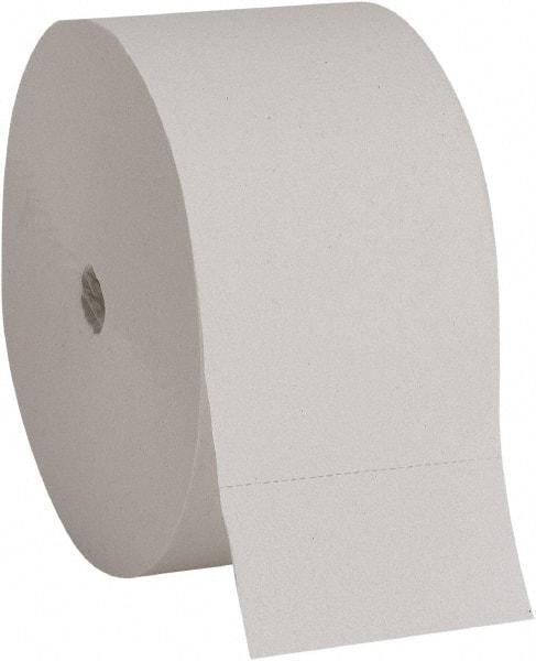 Georgia Pacific - 6,885' Roll Length x 3-1/4" Sheet Width, Coreless Roll Toilet Tissue - 1,700 Sheets per Roll, 2 Ply, White, Recycled Fiber - Makers Industrial Supply