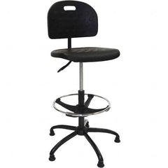 LISTA - 22 to 32" High Adjustable Height Swivel Stool - Makers Industrial Supply