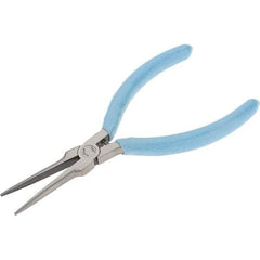 Xcelite - 5-1/2" Jaw Length x 15/32" Jaw Width, Long Needle Nose Comfort Grip Pliers - Smooth Jaw, Bi-Material Cushion Handle - Makers Industrial Supply