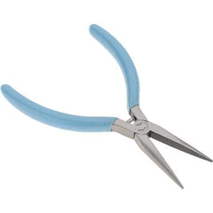 Xcelite - 5-1/2" Jaw Length x 17/32" Jaw Width, Long Nose Comfort Grip Pliers - Serrated Jaw, Bi-Material Cushion Handle - Makers Industrial Supply