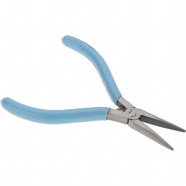 Xcelite - 5" Jaw Length x 7/16" Jaw Width, Long Nose Comfort Grip Pliers - Smooth Jaw, Bi-Material Cushion Handle - Makers Industrial Supply