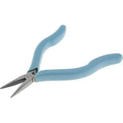 Xcelite - 6-1/2" Jaw Length x 7/16" Jaw Width, Long Nose Comfort Grip Pliers - Smooth Jaw, Bi-Material Cushion Handle - Makers Industrial Supply