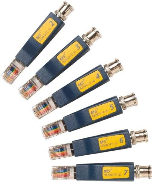 Fluke Networks - Blue Electrical Test Equipment Identifier Kit - Use with Microscanners2 Cable Testers - Makers Industrial Supply