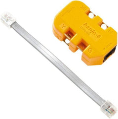 Fluke Networks - Yellow Electrical Test Equipment Modular Adapter - Use with Telephone Test Sets - Makers Industrial Supply