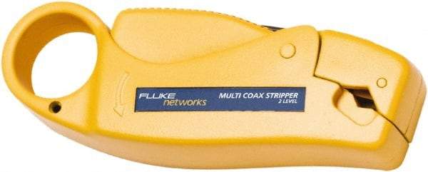 Fluke Networks - 1 Piece, Coaxial Wire Stripper - Comes in Clam Shell - Makers Industrial Supply