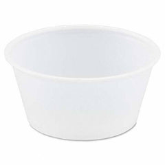 DART - Polystyrene Portion Cups, 3.25 oz, Translucent, 250/Bag, 10 Bags/Carton - Makers Industrial Supply