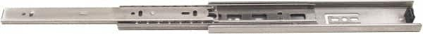 Sugatsune - 18" Slide Length, 18" Travel Length, 304 Stainless Steel Ball Bearing Slide - 100 Lb Capacity at Full Extension, Stainless Finish - Makers Industrial Supply