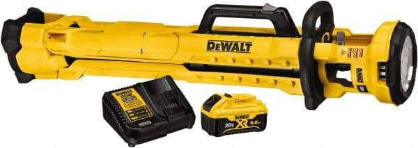 DeWALT - 20 Volts, 3000 Lumens, Cordless Work Light - Yellow, 11 hr Run Time - Makers Industrial Supply