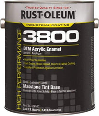 Rust-Oleum - 1 Gal Masstone Tint Base Gloss Finish Acrylic Enamel Paint - 150 to 270 Sq Ft per Gal, Interior/Exterior, Direct to Metal - Makers Industrial Supply