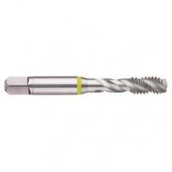 1/2-13 2B 3-Flute Cobalt Yellow Ring Semi-Bottoming 40 degree Spiral Flute Tap-Bright - Makers Industrial Supply