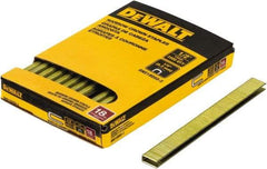 DeWALT - 1/2" Long x 1/4" Wide, 18 Gauge Crowned Construction Staple - Steel, Copper Finish, Chisel Point - Makers Industrial Supply