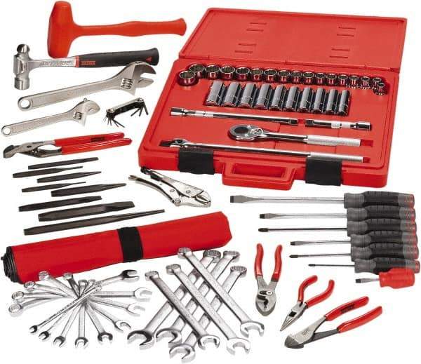 Proto - 77 Piece 3/8 & 1/2" Drive Master Tool Set - Comes in Tool Box - Makers Industrial Supply