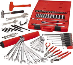 Proto - 78 Piece 1/2" Drive Master Tool Set - Comes in Tool Box - Makers Industrial Supply