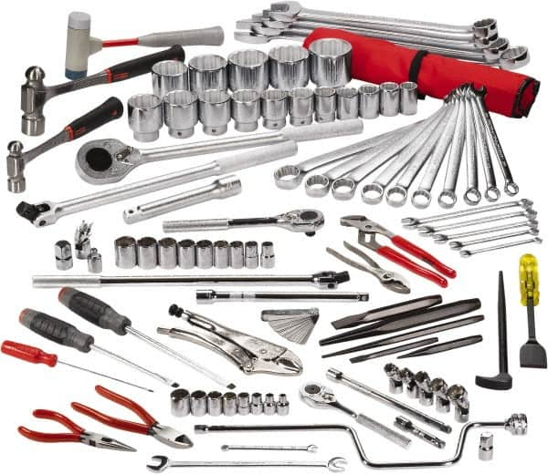 Proto - 92 Piece 3/8, 1/2 & 3/4" Drive Master Tool Set - Comes in Top Chest - Makers Industrial Supply