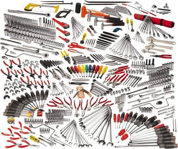 Proto - 558 Piece 1/4, 3/8 & 1/2" Drive Master Tool Set - Comes in Workstation - Makers Industrial Supply