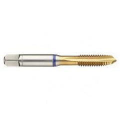 41836 2B 3-Flute PM Cobalt Blue Ring Spiral Point Plug Tap-TiN - Makers Industrial Supply