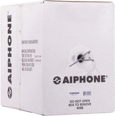 Aiphone - 22 AWG, 2 Wire, 1,000' OAL Shielded Automation & Communication Cable - PVC Insulation, 0.0253" OD - Makers Industrial Supply