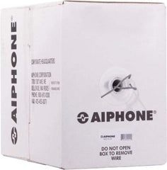 Aiphone - 20 AWG, 2 Wire, 1,000' OAL Unshielded Automation & Communication Cable - Polyethylene Insulation, 0.032" OD - Makers Industrial Supply