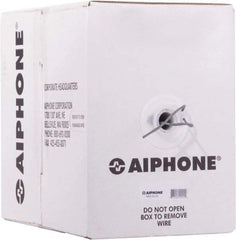 Aiphone - 22 AWG, 2 Wire, 500' OAL Shielded Automation & Communication Cable - PVC Insulation, 0.0253" OD - Makers Industrial Supply