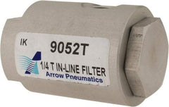 Made in USA - Filter Elements & Assemblies Filter Type: In-Line T Type Media Type: Sintered Bronze - Makers Industrial Supply