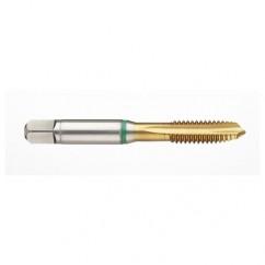 41168 2B -Flute Cobalt Green Ring Spiral Point Plug Tap-TiN - Makers Industrial Supply