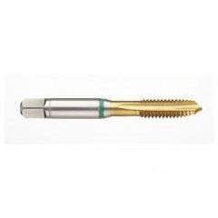 41168 2B -Flute Cobalt Green Ring Spiral Point Plug Tap-TiN - Makers Industrial Supply