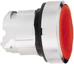 Schneider Electric - 22mm Mount Hole, Flush, Pushbutton Switch Only - Round, Red Pushbutton, Maintained (MA) - Makers Industrial Supply