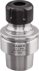 HAIMER - 1/8" to 5/8" Capacity, 2.36" Projection, HSK40E Hollow Taper, ER25 Collet Chuck - 0.0001" TIR, Through-Spindle & DIN Flange Coolant - Exact Industrial Supply