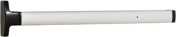 Falcon - 2' 6" to 3' 4-1/2" Door Width Concealed Vertical Rod Push Bar - Anodized Aluminum Finish - Makers Industrial Supply