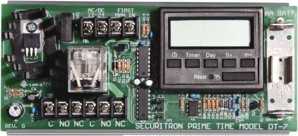 Securitron - 1 sec to 24 hr Digital Electrical Timer - 12 to 24 VDC/24 VAC, - Makers Industrial Supply