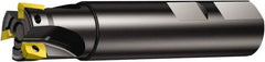 Sandvik Coromant - 40mm Cut Diam, 15.7mm Max Depth of Cut, 32mm Shank Diam, 110mm OAL, Indexable Square Shoulder End Mill - R390-17 04 04M-PM, R390-17 04 08E-PL, R390-17 04 08M-PL Inserts, Weldon Shank, 90° Lead Angle, Through Coolant, Series CoroMill 390 - Makers Industrial Supply