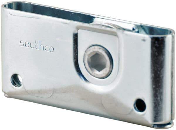 Made in USA - 1-3/4" Long x 0.64" Wide x 3.69" High, Draw Latch - Zinc Plated Steel, with Plain Steel Finish - Makers Industrial Supply