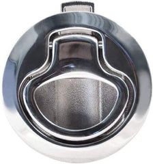 Value Collection - 1.96" Long x 0.88" Wide x 2.82" High, Flush Pull Latch - 316 Stainless Steel, with Electropolished Finish - Makers Industrial Supply