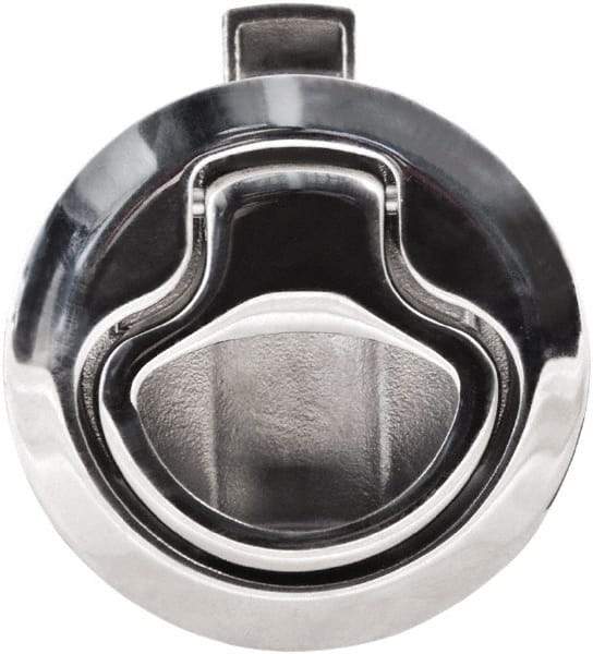 Value Collection - 1.96" Long x 0.88" Wide x 2.82" High, Flush Pull Latch - 316 Stainless Steel, with Electropolished Finish - Makers Industrial Supply