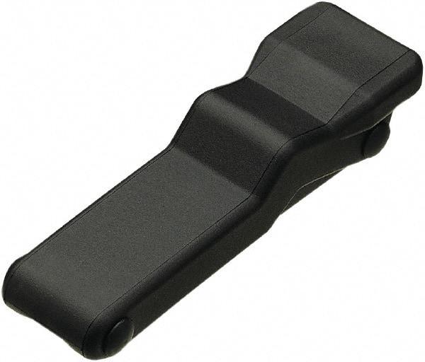 Made in USA - 5.95" Long x 1.8" Wide x 1.16" High, Draw Latch - Rubber, with Black Finish - Makers Industrial Supply