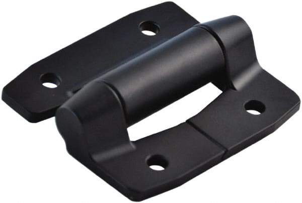 Value Collection - 2-3/4" Long x 3.16" Wide, Heavy Duty Hinge - Aluminum, Black Powder Coat Finish - Makers Industrial Supply