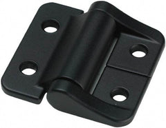 Value Collection - 1.58" Long x 1-1/2" Wide, Aluminum Door Hinge - Aluminum, Black Finish - Makers Industrial Supply