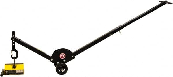 Mag-Mate - 400 Lb Load Capacity, Lift Magnet Dolly - 10" High x 41" Long x 13" Wide, 2 Poles - Makers Industrial Supply