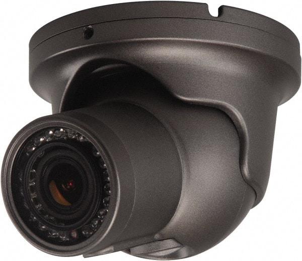 Speco - Indoor and Outdoor Variable Focal Lens Infrared Turret Camera - 3.7mm Lens, 1,000 Resolution Line, 3.8 Inch Diameter, 4.65 Inch High, Color Image - Makers Industrial Supply