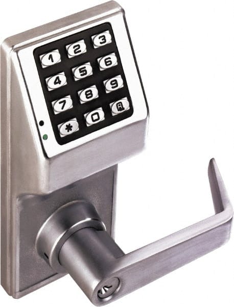 Alarm Lock - Combination Entry with Key Override Lever Lockset for 1-5/8 to 1-7/8" Thick Doors - Exact Industrial Supply