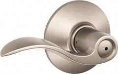 Schlage - Privacy Lever Lockset for 1-3/8 to 1-3/4" Thick Doors - Exact Industrial Supply