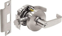 Sargent - Storeroom Lever Lockset - 2-3/4" Back Set, Steel, Brushed Chrome Finish - Makers Industrial Supply