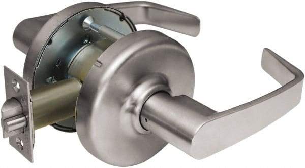 Corbin Russwin - Passage Lever Lockset - 2-3/4" Back Set, Steel, Brushed Chrome Finish - Makers Industrial Supply