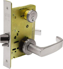 Sargent - Classroom Lever Lockset - 2-3/4" Back Set, Steel, Brushed Chrome Finish - Makers Industrial Supply