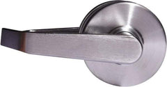 Arrow Lock - Entry Lever Lockset - 2-3/4" Back Set, Steel, Brushed Chrome Finish - Makers Industrial Supply