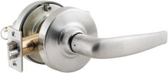 Schlage - Storeroom Lever Lockset for 1-5/8 to 2" Thick Doors - Exact Industrial Supply