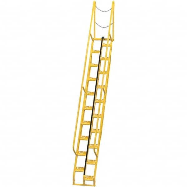 Vestil - 186-1/8" High 350 Lb Capacity 20 Step Alternating Tread Stair - Makers Industrial Supply